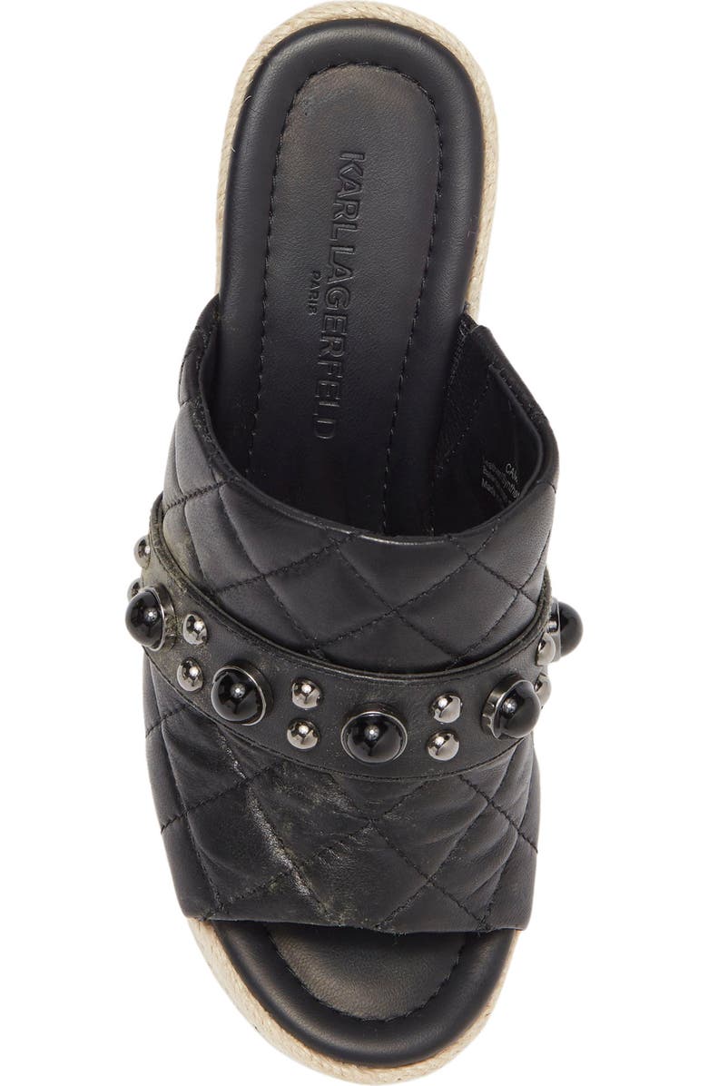 KARL LAGERFELD PARIS Camela Espadrille Wedge Sandal, Alternate, color,