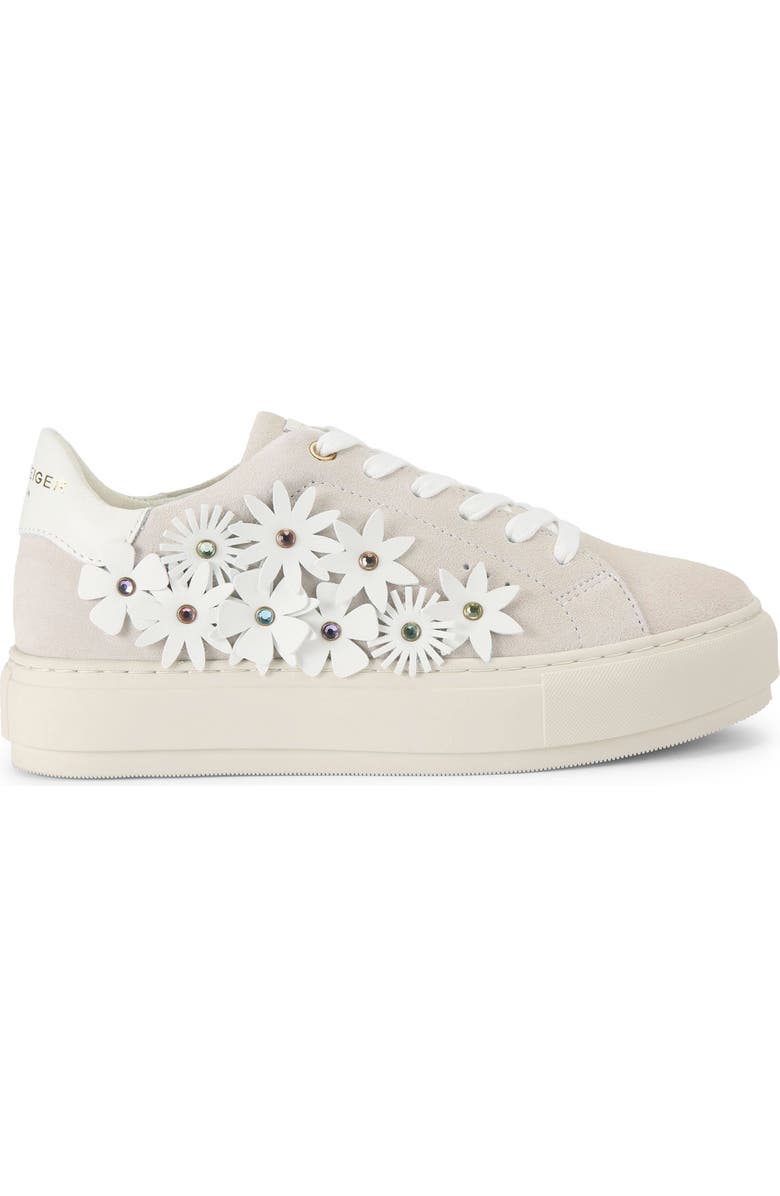 Kurt Geiger London Laney Flower Embellished Sneaker, Main, color,