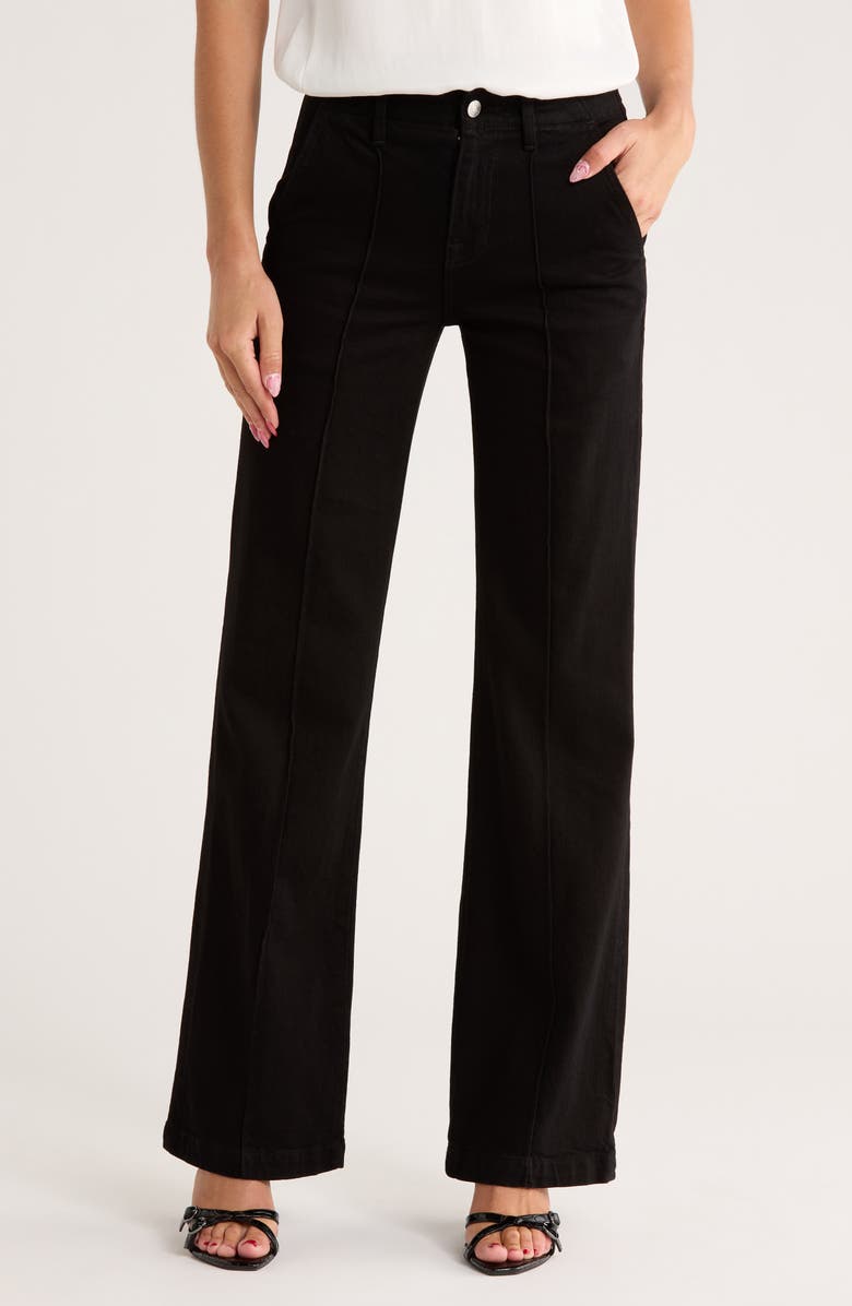 Simkhai Ansel High Waist Wide Leg Pants, Main, color, Black