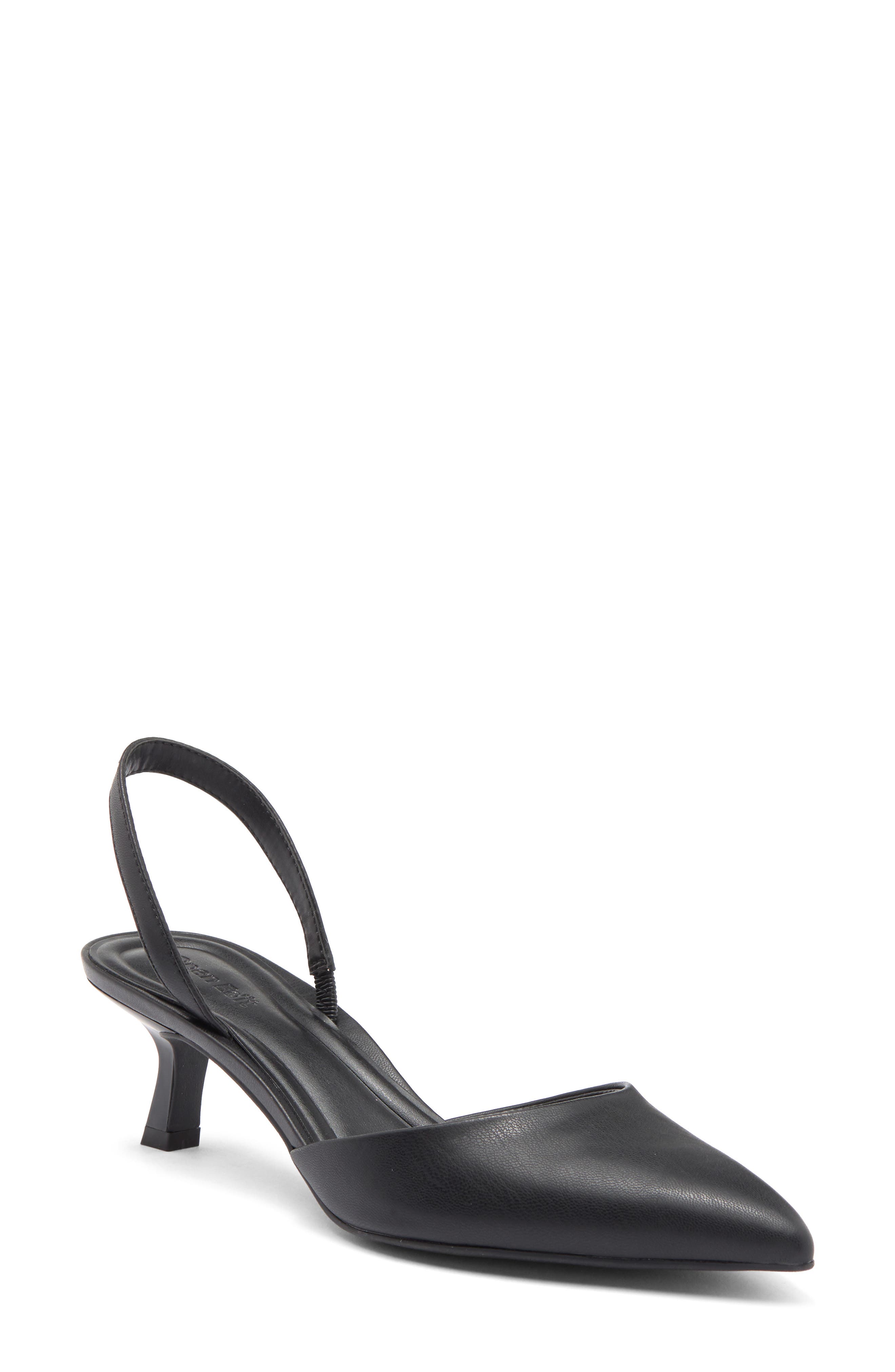Open Edit Cammie Kitten Heel Slingback Pump