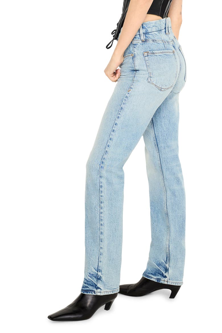 Good Icon High Waist Straight Leg Jeans, Alternate, color, INDIGO712