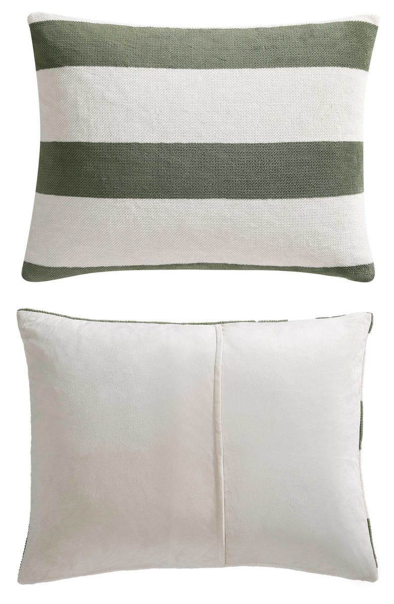 Nautica Lawndale Stripe Comforter & Sham Set, Alternate, color, Green