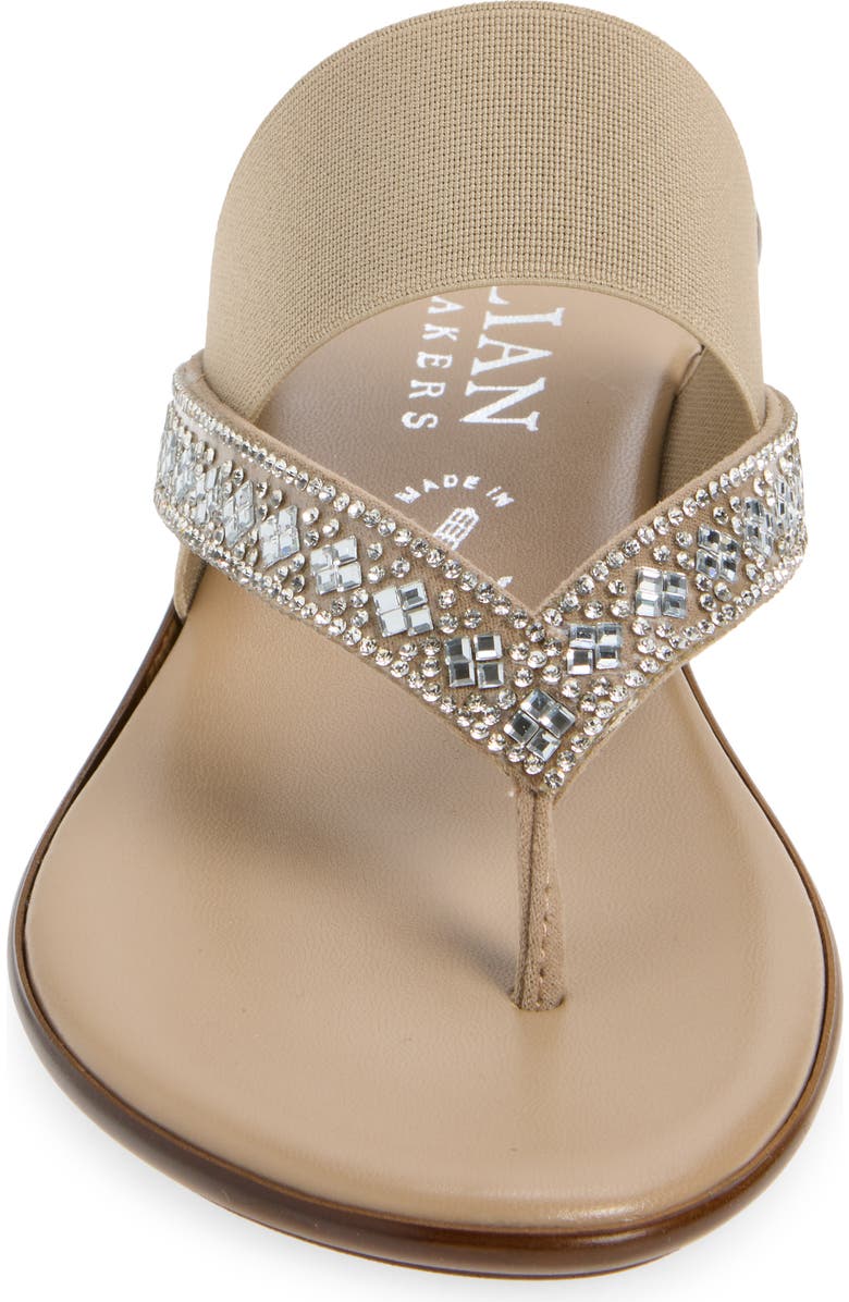 ITALIAN SHOEMAKERS Calver Wedge Sandal, Alternate, color, Taupe