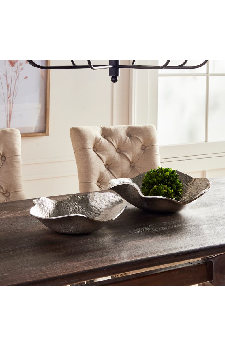 Napa Home & Garden Clarice Decorative Bowls Set of 2, Alternate, color, Silver