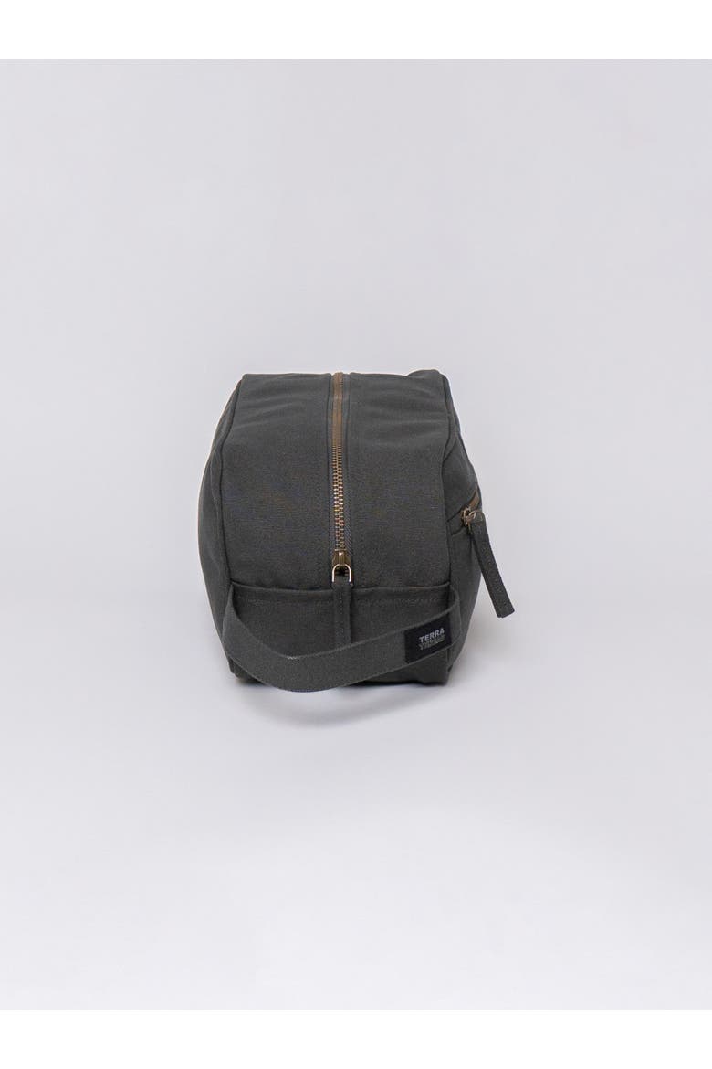 Organic Cotton Toiletry Bag, Alternate, color, Charcoal Grey