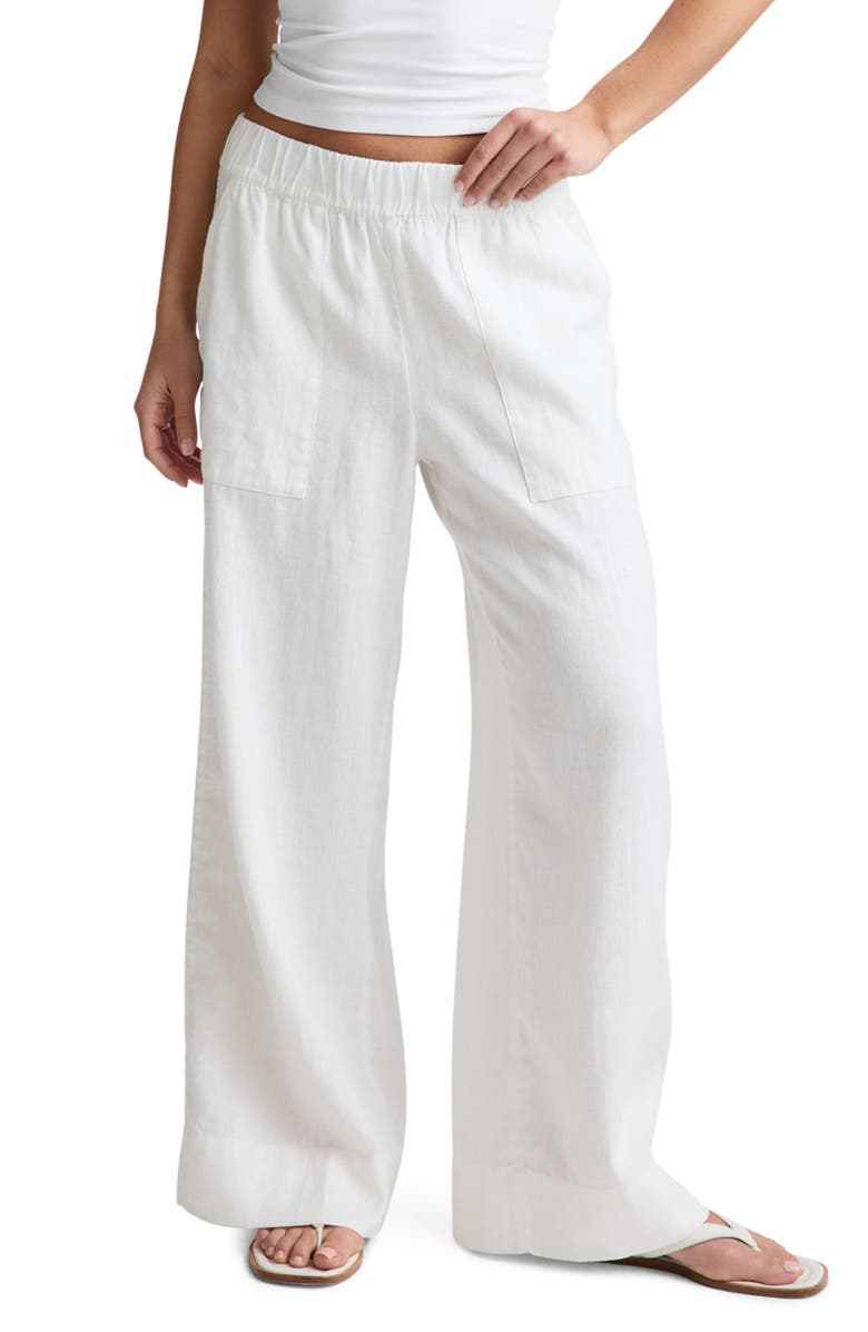 Beyond Yoga Softwash Wide Leg Linen Pants, Main, color, White