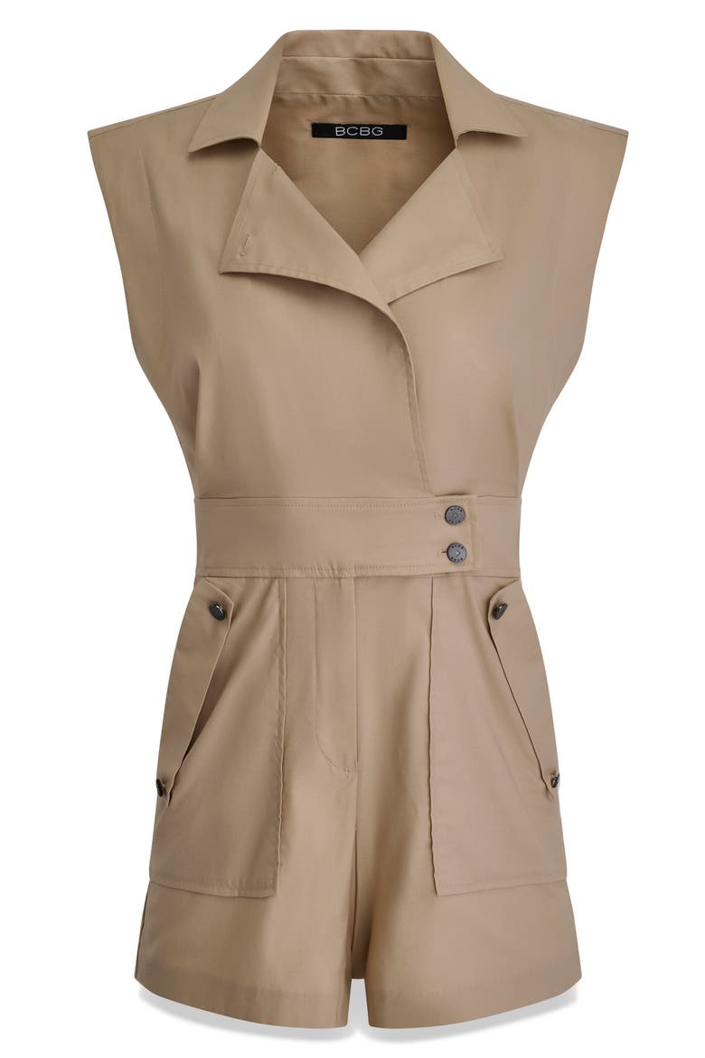 Sleeveless Stretch Cotton Blend Jumper, Alternate, color, MOONLIT SAND