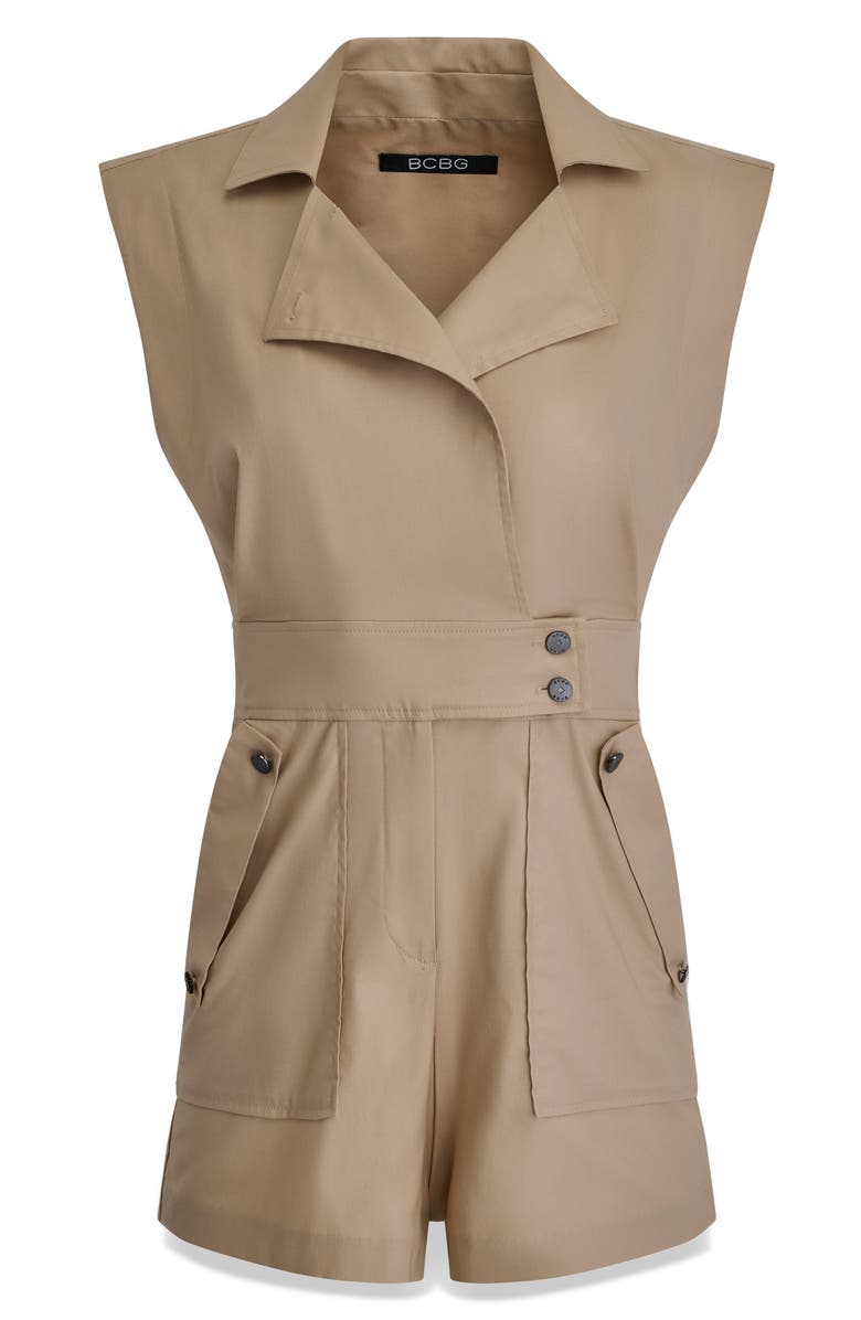 BCBG Sleeveless Stretch Cotton Blend Jumper, Alternate, color, 