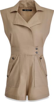 BCBG Sleeveless Stretch Cotton Blend Jumper