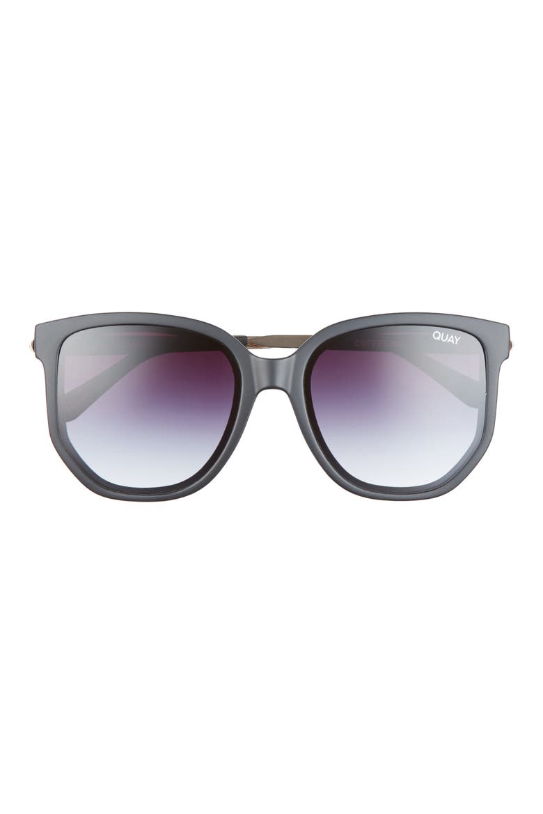 Australia Coffee Run 54mm Gradient Cat Eye Sunglasses, Main, color, BLACK / BLACK LENS