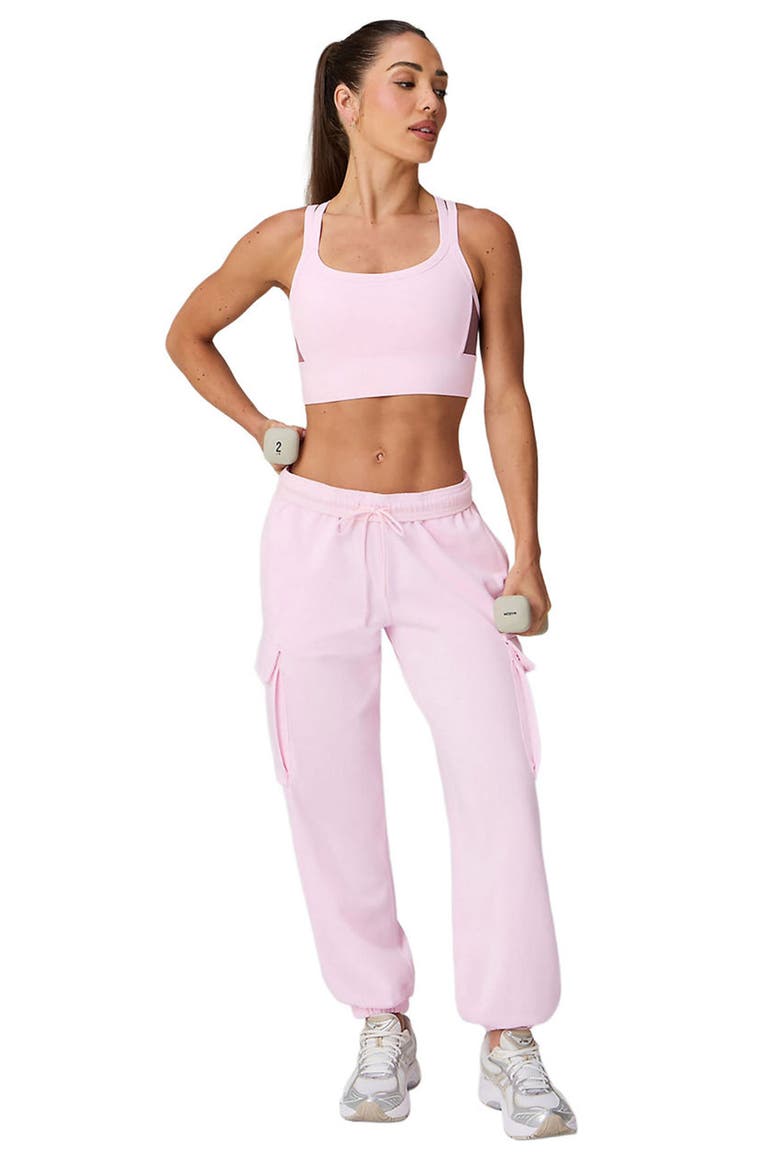 Year Round Terry Cargo Jogger, Alternate, color, Soft Pink