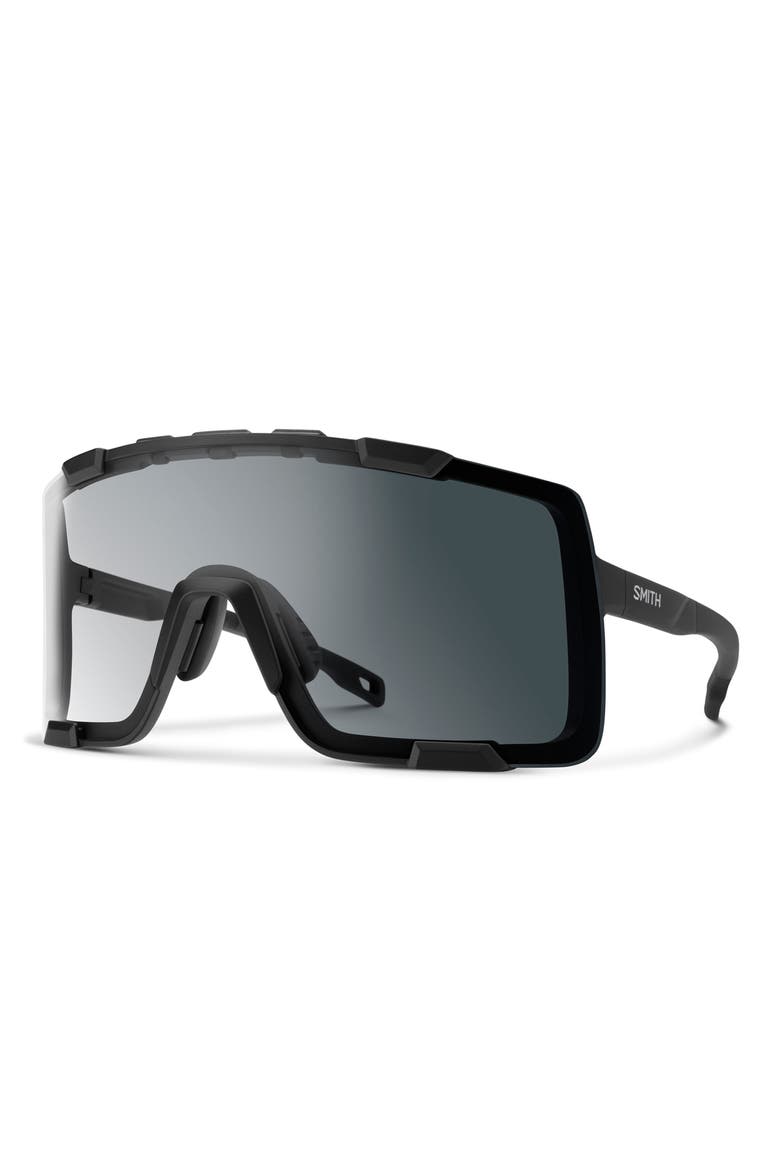 Syncline 65mm Sunglasses, Alternate, color, MATTE BLACK / CLEAR TO GRAY