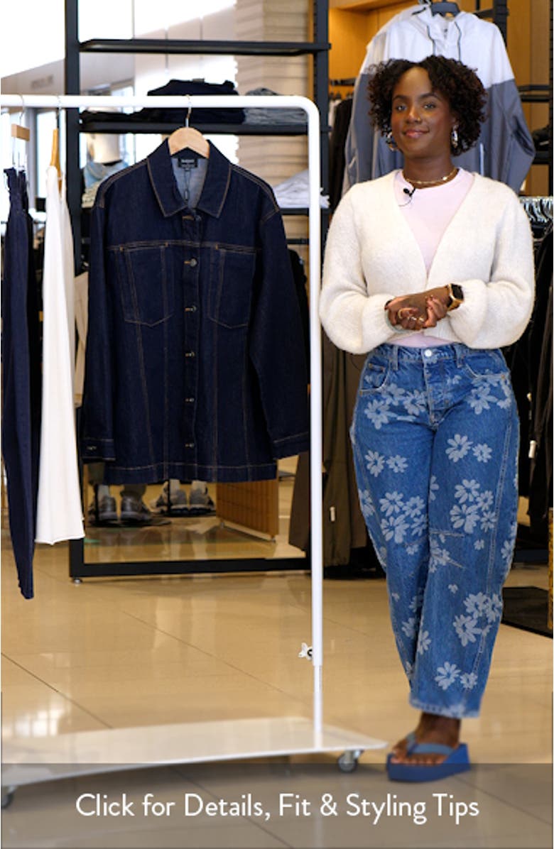 Keely Oversize Denim Jacket, sales video thumbnail