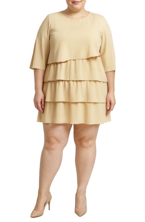 Tiered Minidress (Plus)