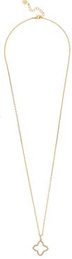 RIVKA FRIEDMAN Pavé CZ Flower Pendant Necklace
