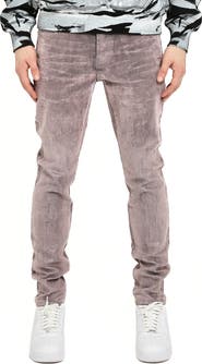 PURPLE BRAND Flock Dipped Skinny Jeans