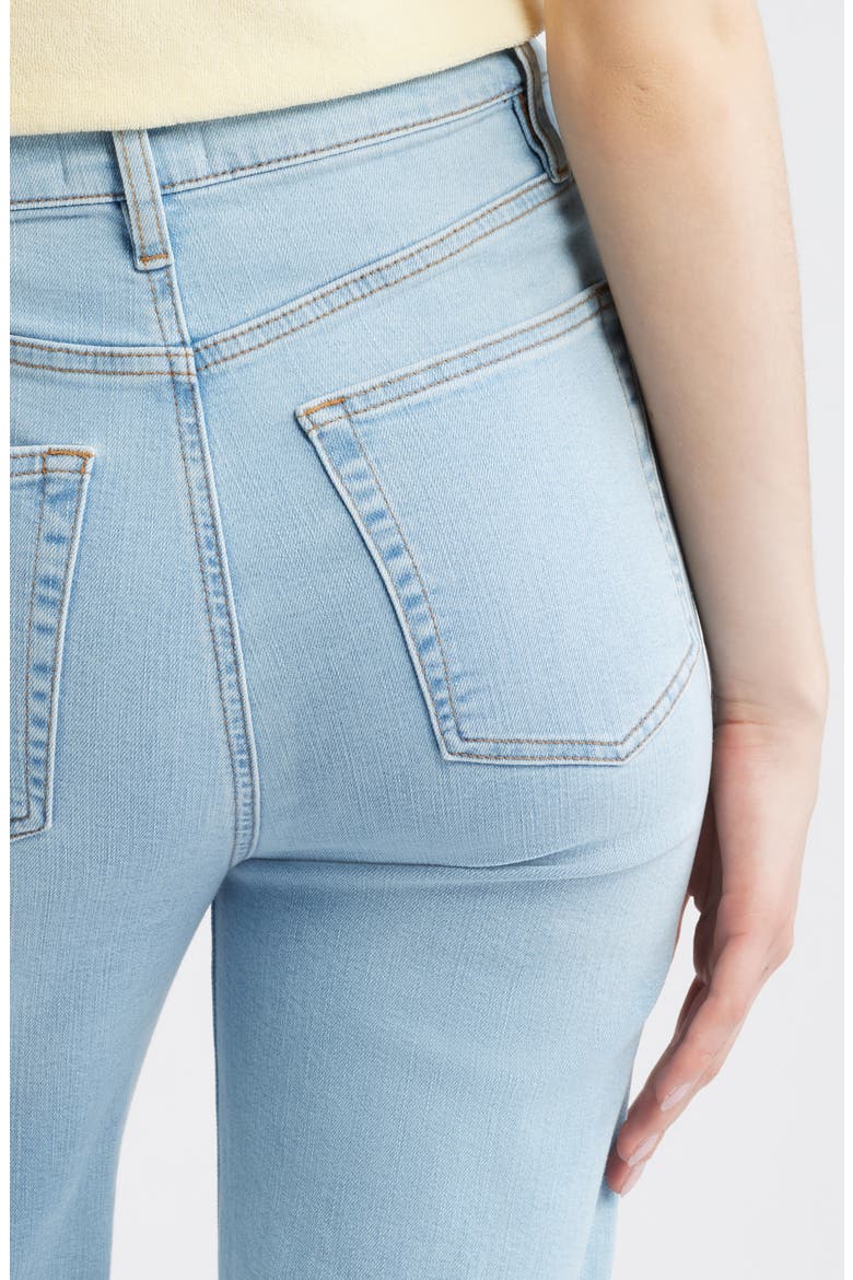 Le Sleek High Waist Straight Leg Jeans, Alternate, color, HUSH