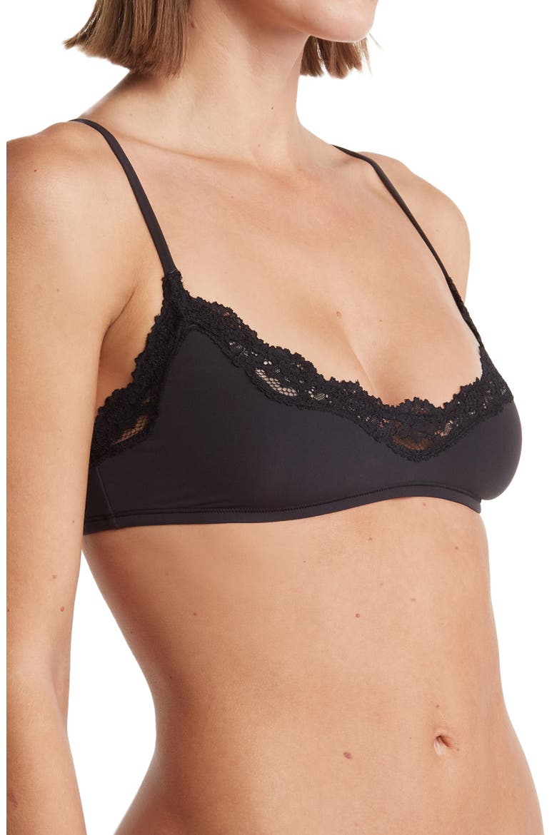 Fits Everybody Lace Scoop Bralette, Alternate, color, ONYX
