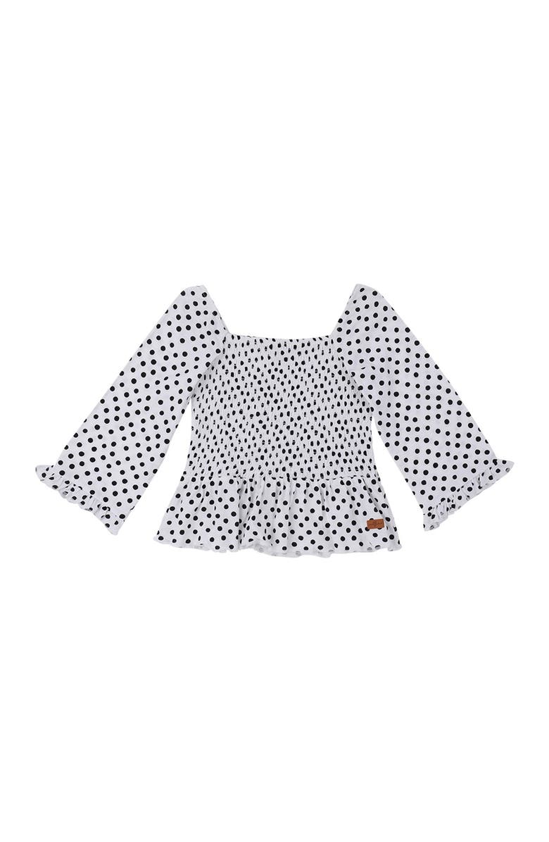 7 For All Mankind Square Neck Smock Blouse, Main, color, 