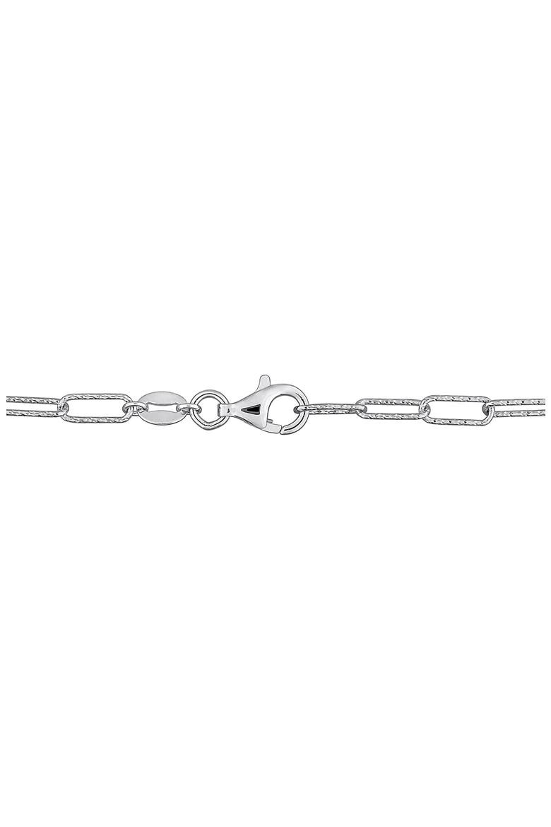 Swiss Blue Topaz Paperclip Chain Bracelet, Alternate, color, BLUE