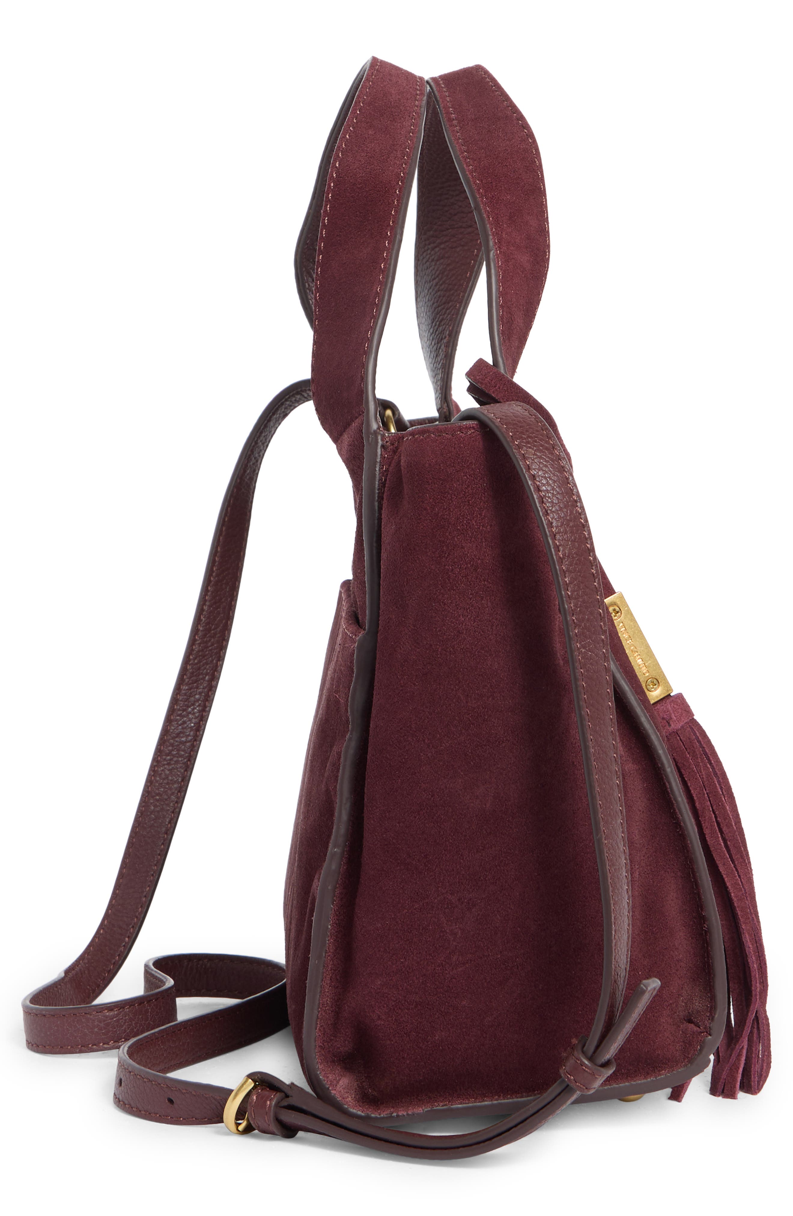 Vince Camuto Aleah Leather Satchel, Alternate, color, Red 01