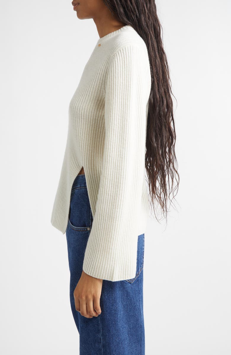EENK Relaxed Wool Rib Sweater, Alternate, color, Ivory Wool