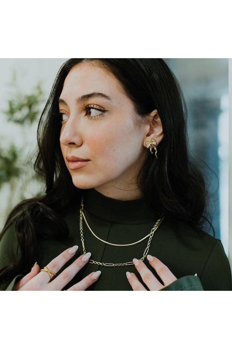 Golden Duo Necklace, Alternate, color, Gold