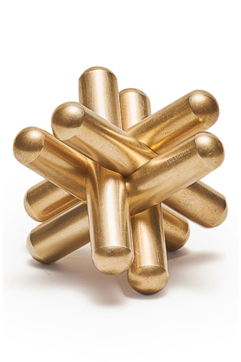 Brass Jack Puzzle, Main, color, BRASS