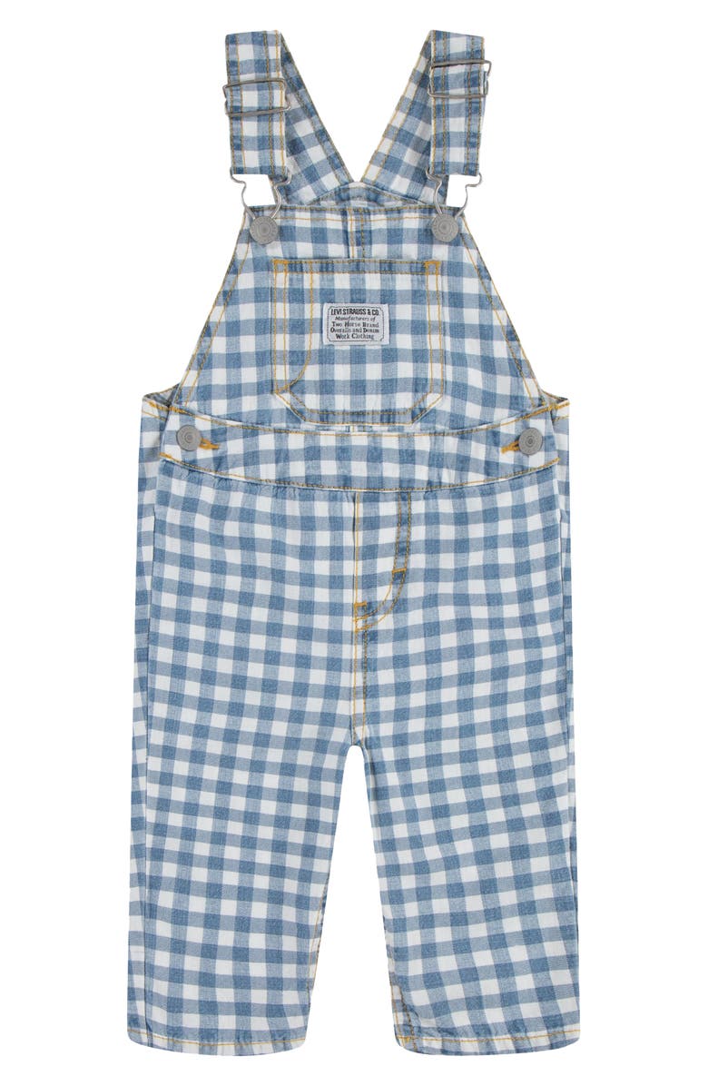 Levi's<sup>®</sup> Cotton Gingham Overalls, Main, color, Picnic Blues