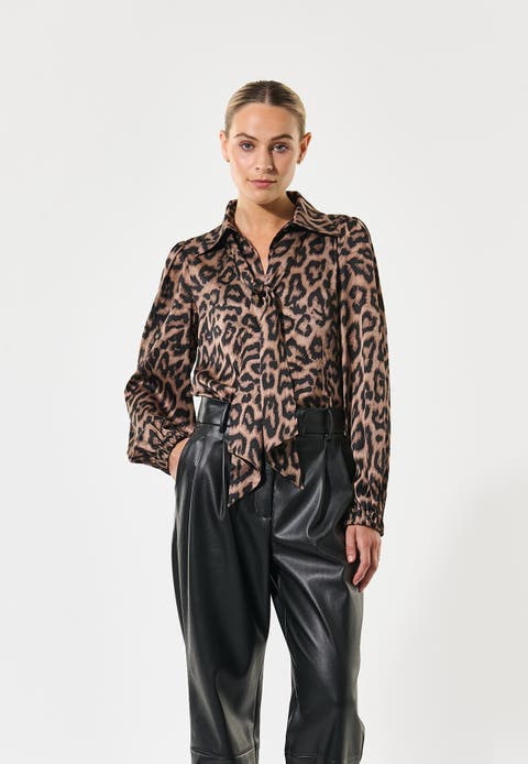 Kikkidea Silk Tie Neck Blouse