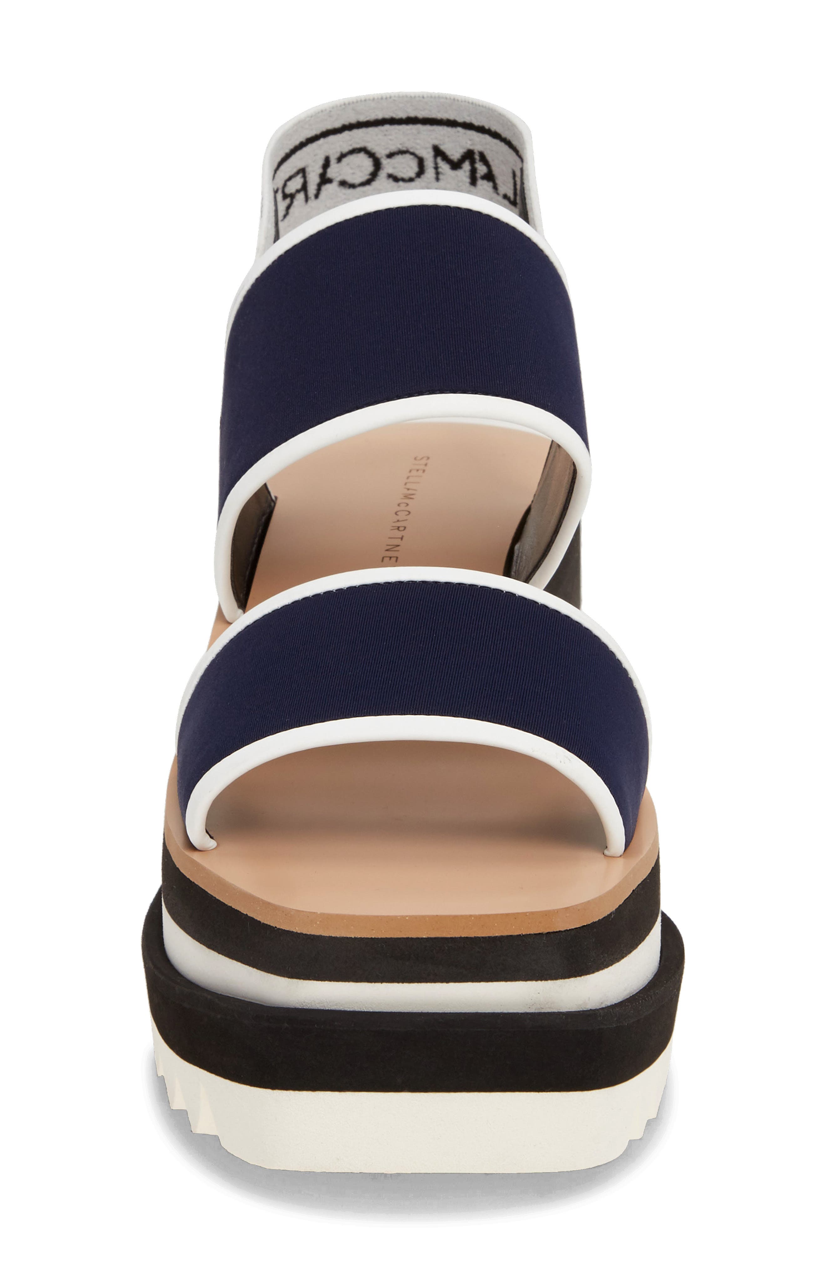 Stella McCartney Platform Wedge Sandal, Alternate, color, 