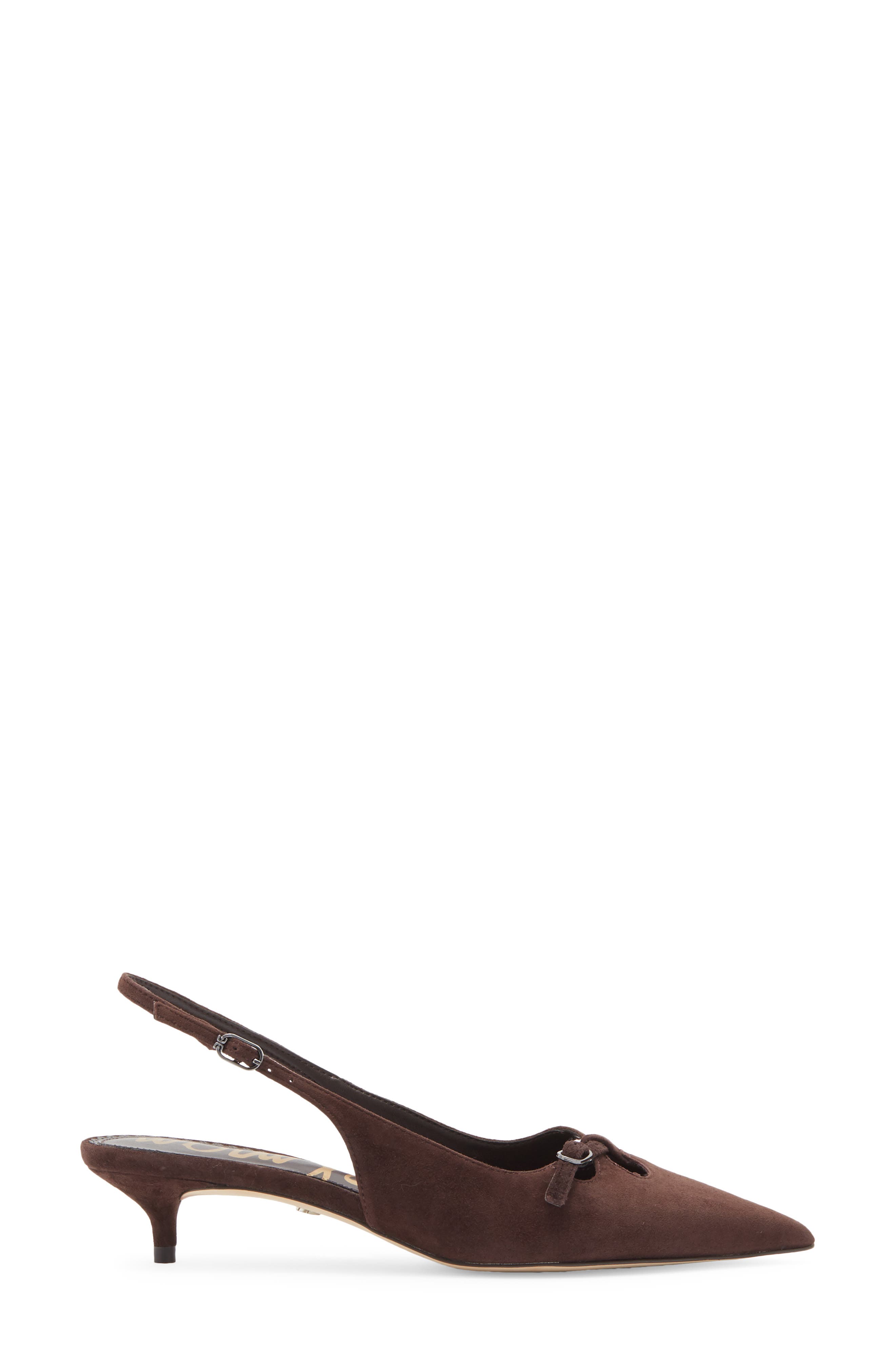 Fauna Kitten Heel Slingback Pump, Alternate, color, CAFE NOIR