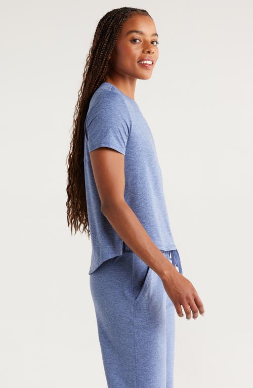 Zella Restore Soft Lite Relaxed Tee In Blue