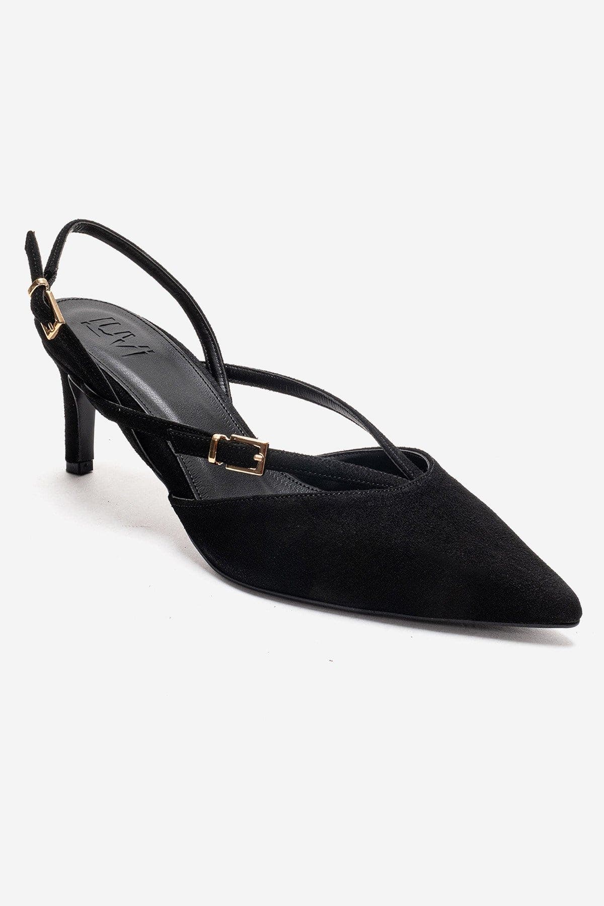 Prologue Shoes Armonia Stiletto Pump, Alternate, color, Black Suede