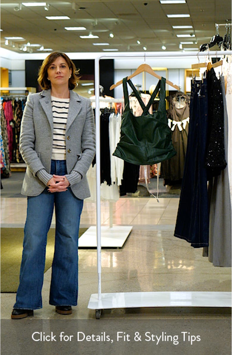 Gathered Faux Leather Tank, sales video thumbnail