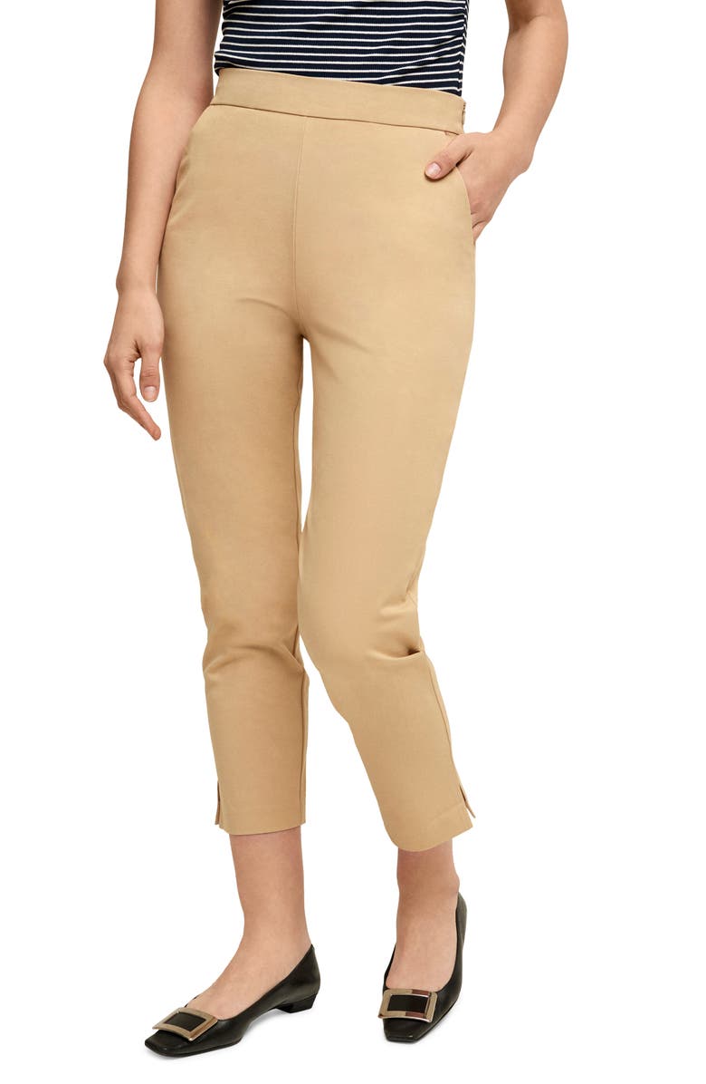 Isaac Mizrahi New York Slim Cotton Blend Crop Pants, Main, color, 
