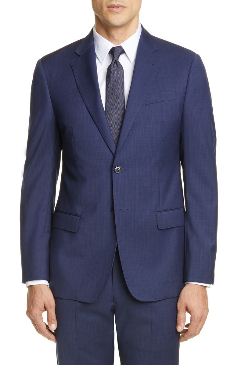 Emporio Armani G Line Trim Fit Solid Wool Suit, Alternate, color, 