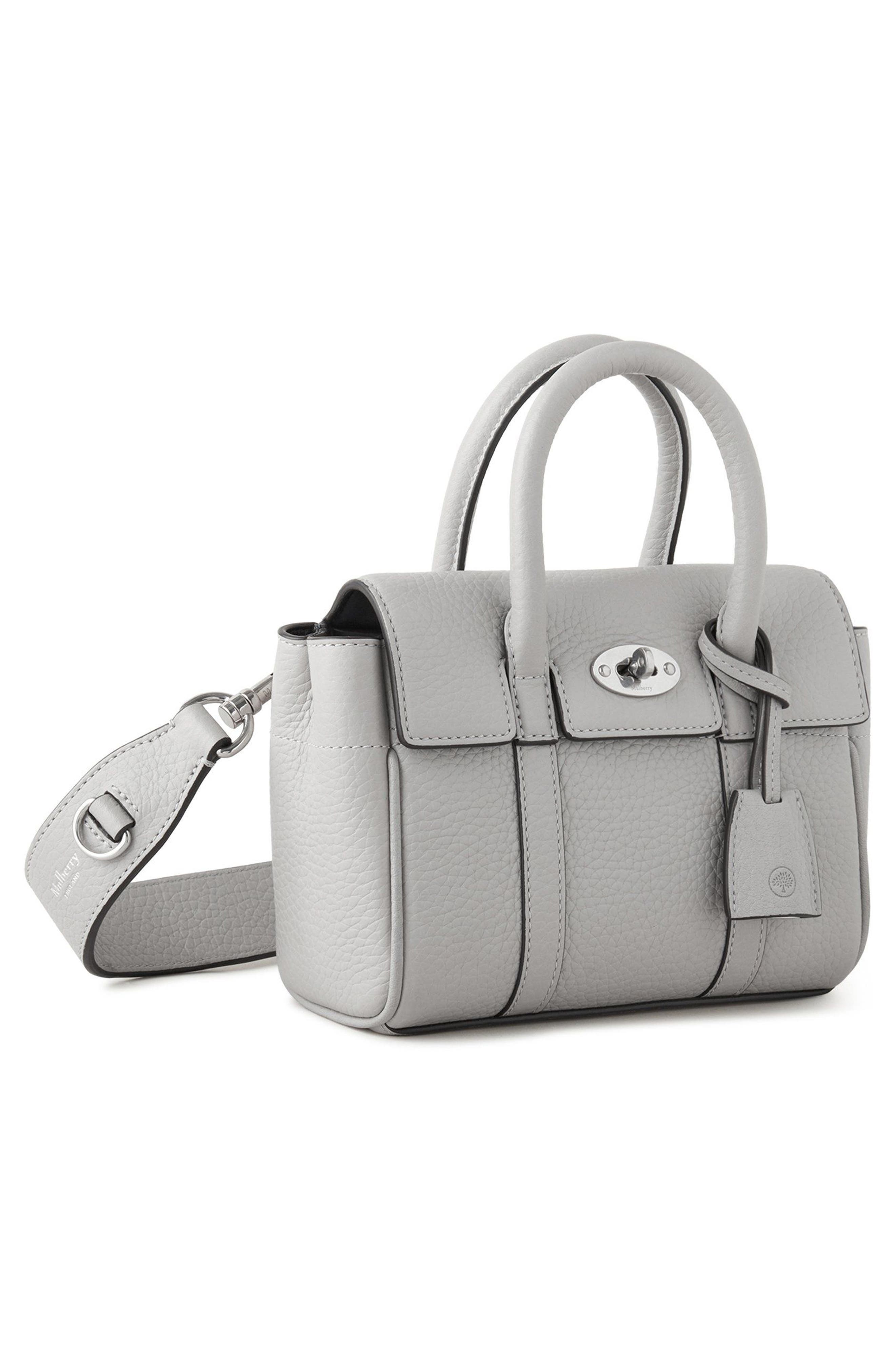 Mulberry Mini Bayswater Leather Tote, Alternate, color, 