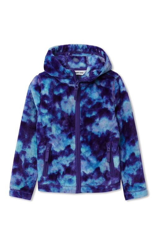 Lands' End Girls Softest Fleece Jacket In Purple