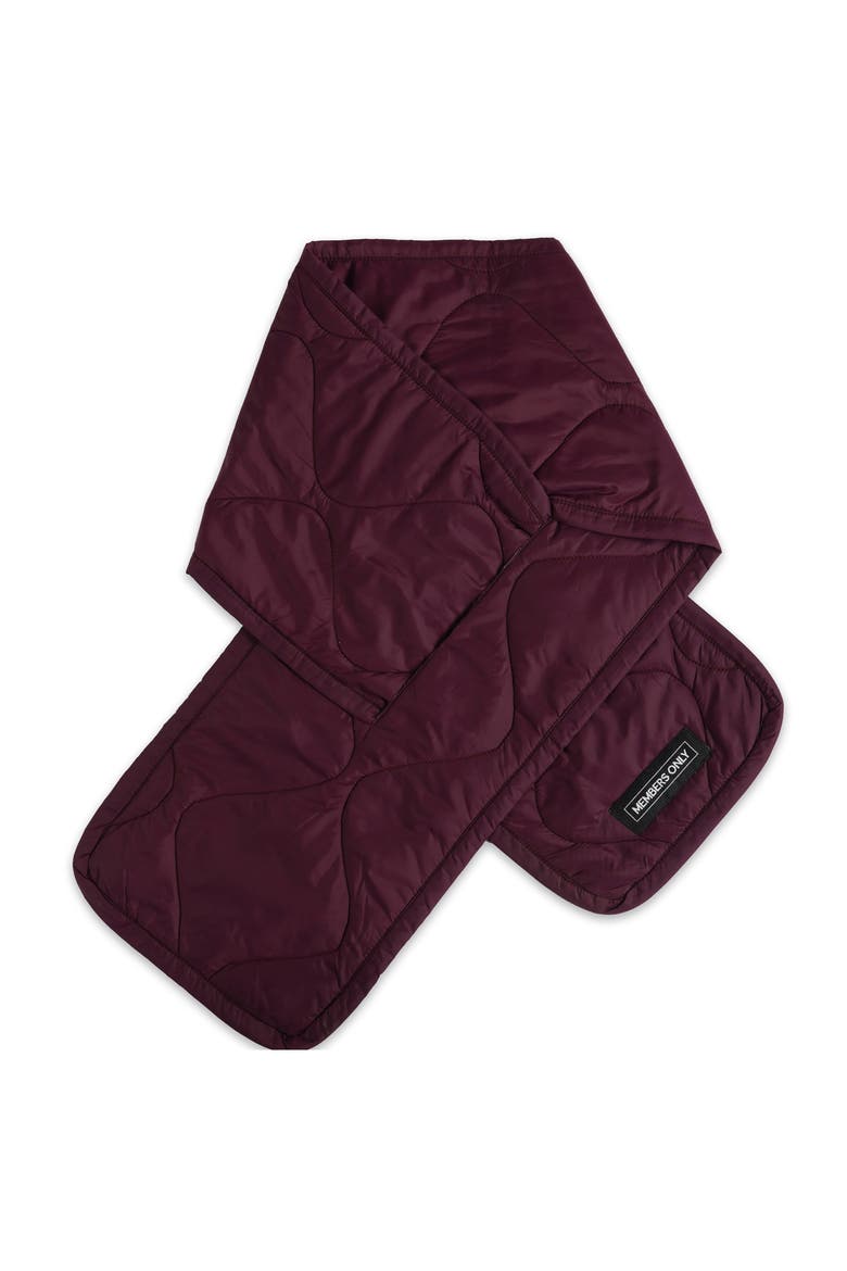 Quilted Scarf, Alternate, color, Burgundy