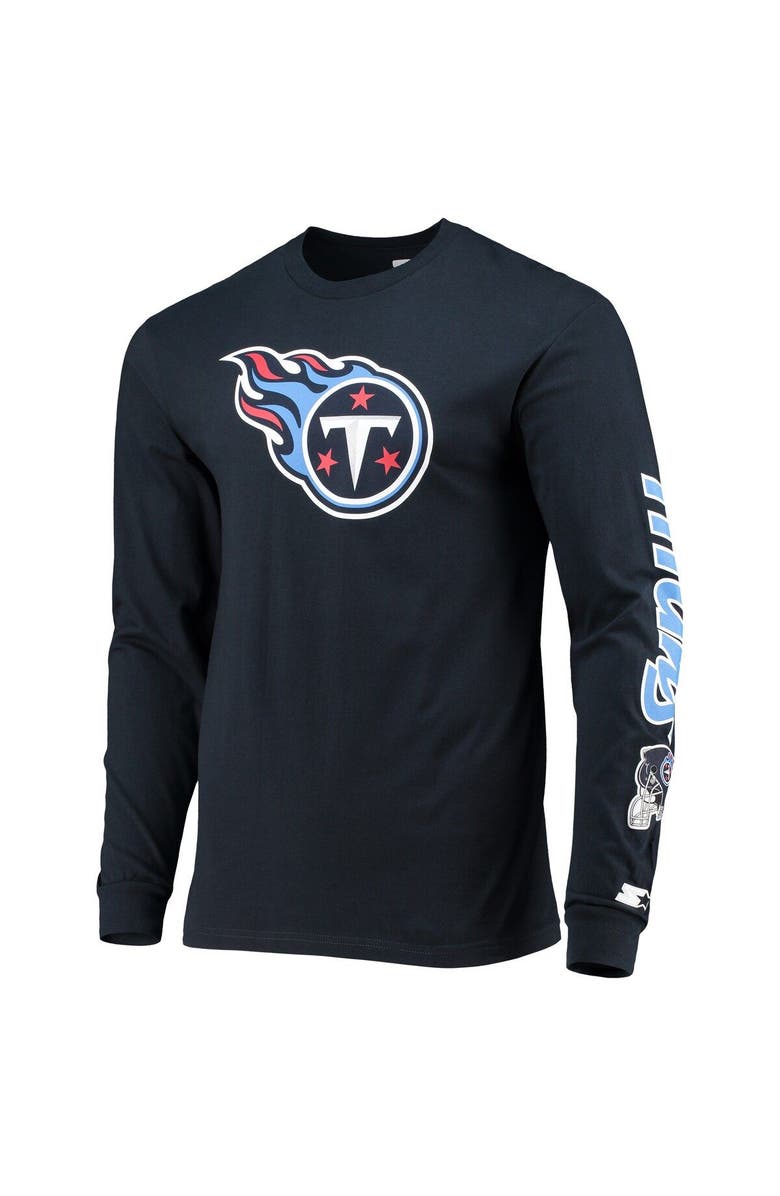 STARTER Men's Starter Navy Tennessee Titans Halftime Long Sleeve T-Shirt, Alternate, color, 