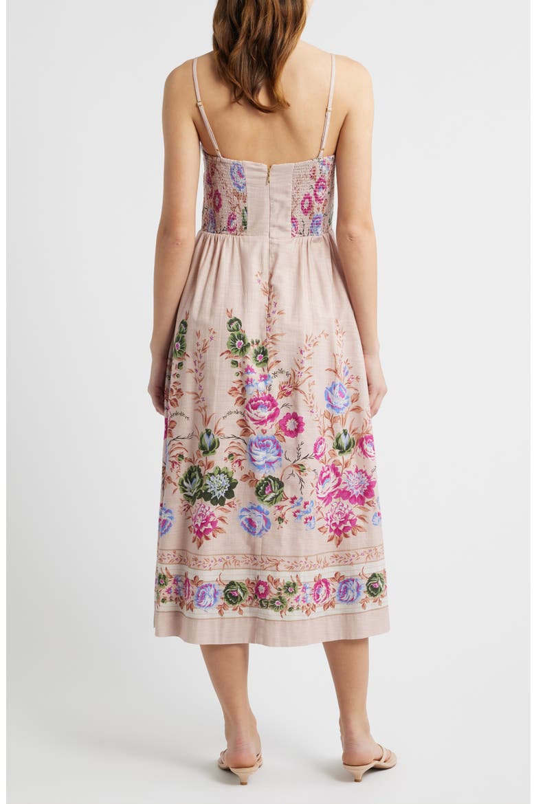 Trina Cotton Twill Midi Sundress, Alternate, color, SILVA PRINT