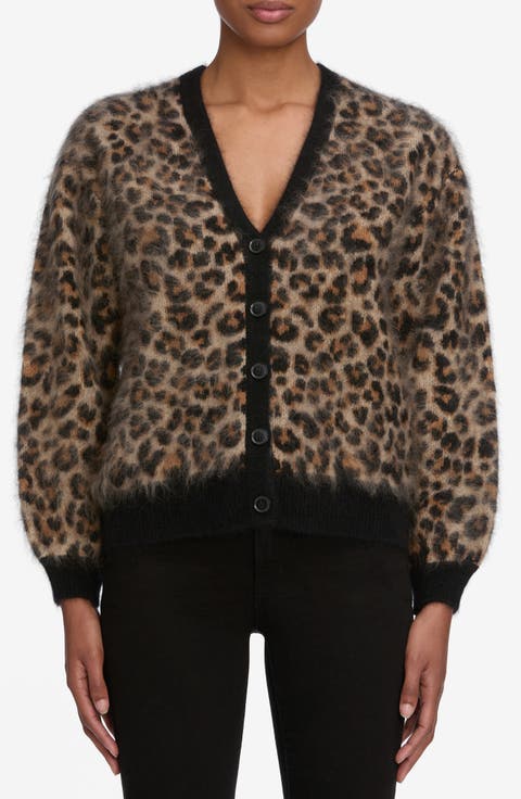 The Brushed Leopard Cashmere Cardigan