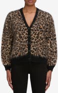 FRAME The Brushed Leopard Cashmere Cardigan