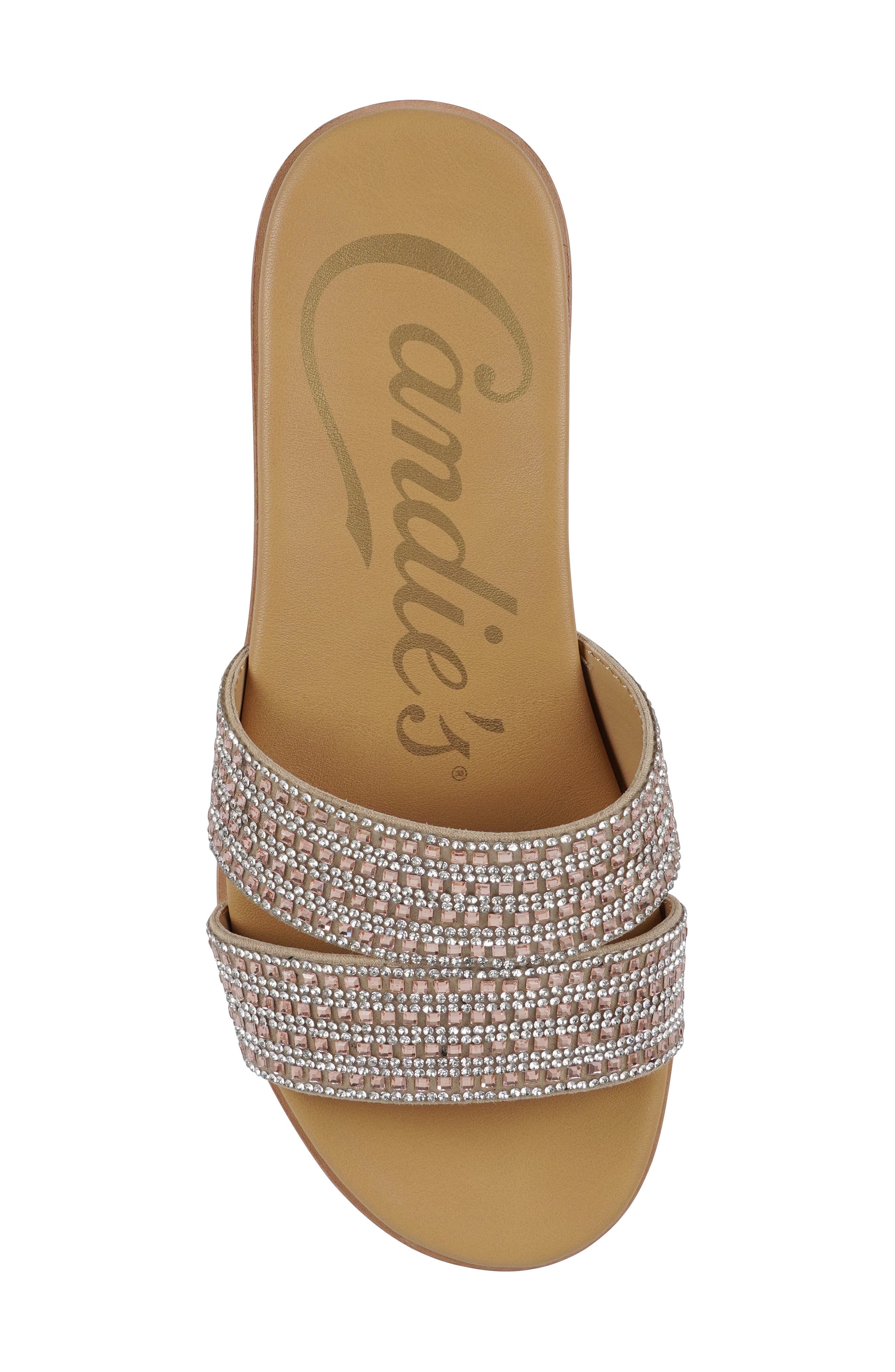Slide Sandal, Alternate, color, NUDE SUEDE