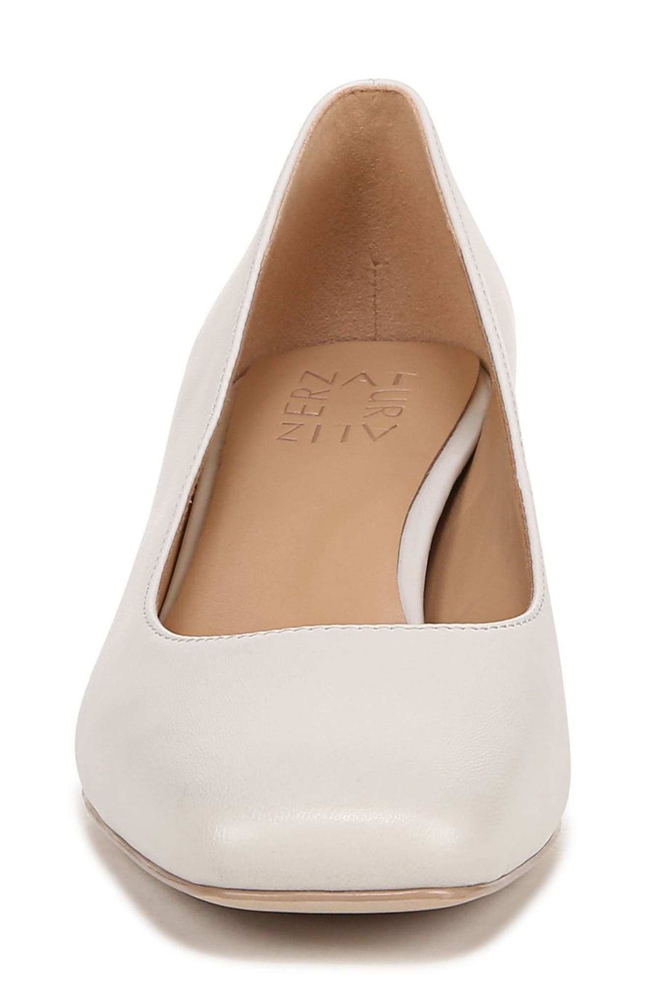 Naturalizer Karina Square Toe Pump, Alternate, color, Satin Pearl Leather