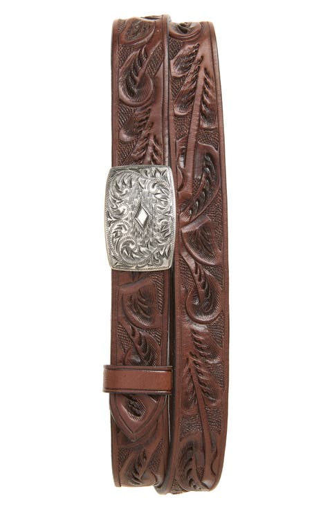 Coleman Tooled Leather Belt