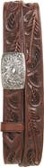 Double RL Coleman Tooled Leather Belt