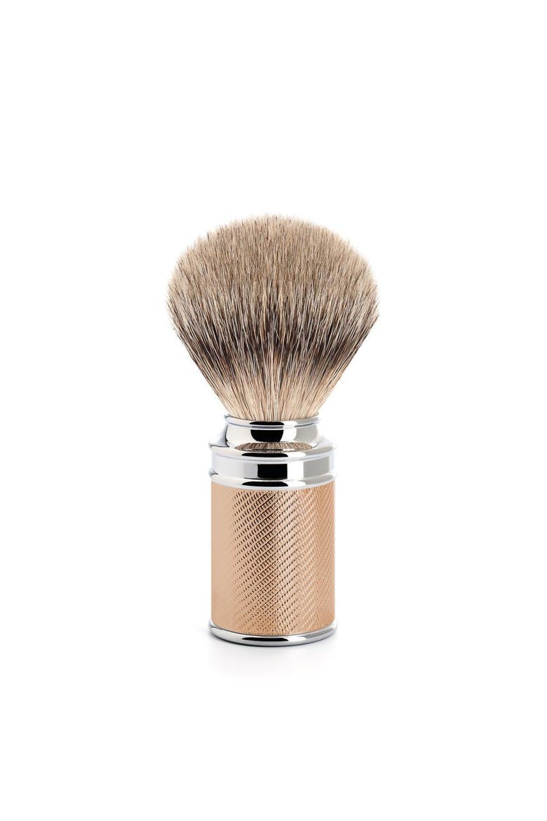 Traditional Rosegold Silvertip Badger Shaving Brush, Main, color, Rose Gold