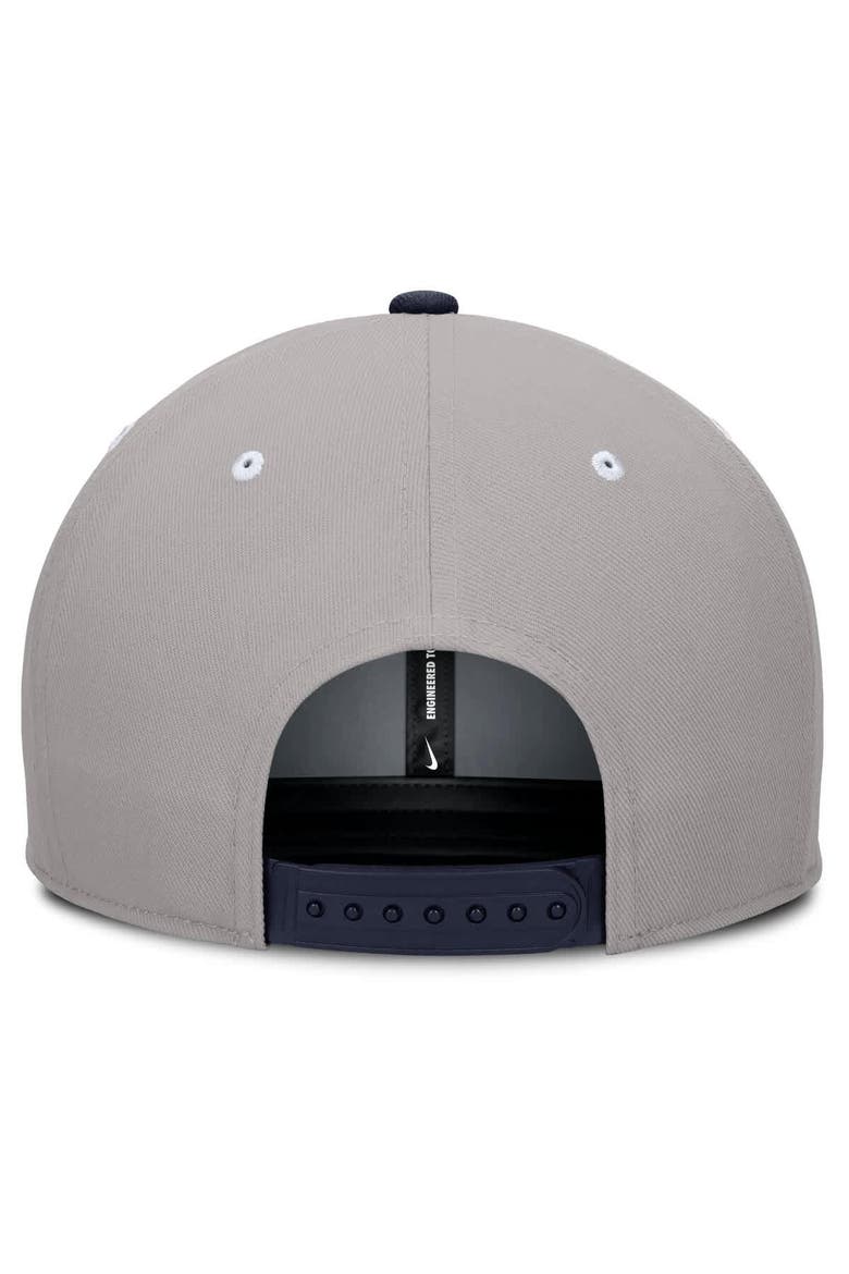 Men's Nike Navy/Gray Penn State Nittany Lions Prep Pro Performance Snapback Hat, Alternate, color, Navy